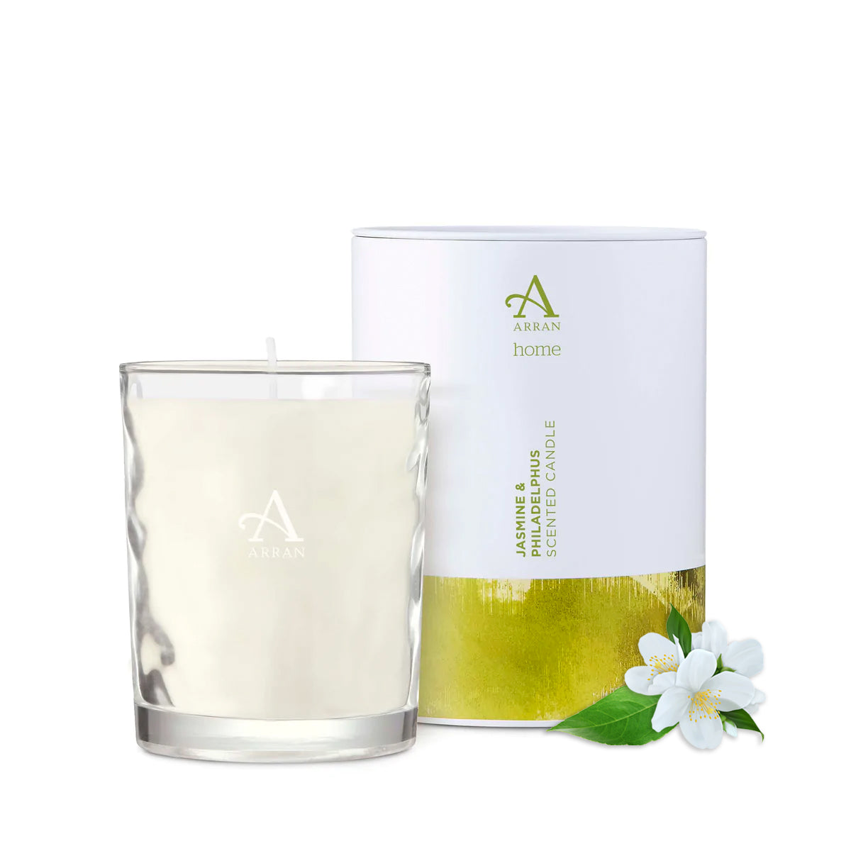Jasmine & Philadelphus Scented Candle Made in Scotland ARRAN Sense of Scotland
