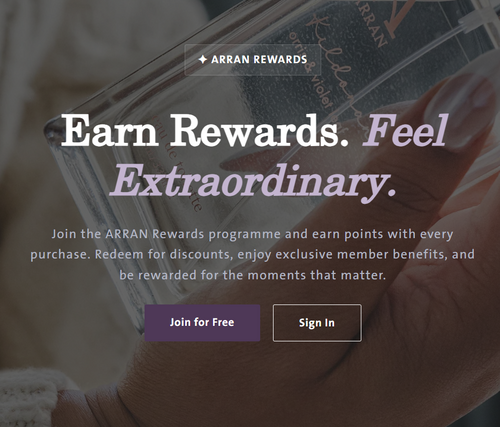 Introducing the New ARRAN Rewards: More Ways to Earn, Redeem & Enjoy