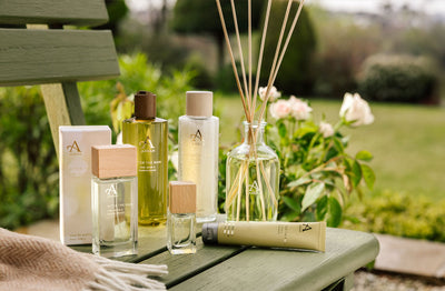 arran after the rain travel bag Discovery Set | Toiletries Set Ideal for longer trips where less is more Arran Aromatics After The Rain